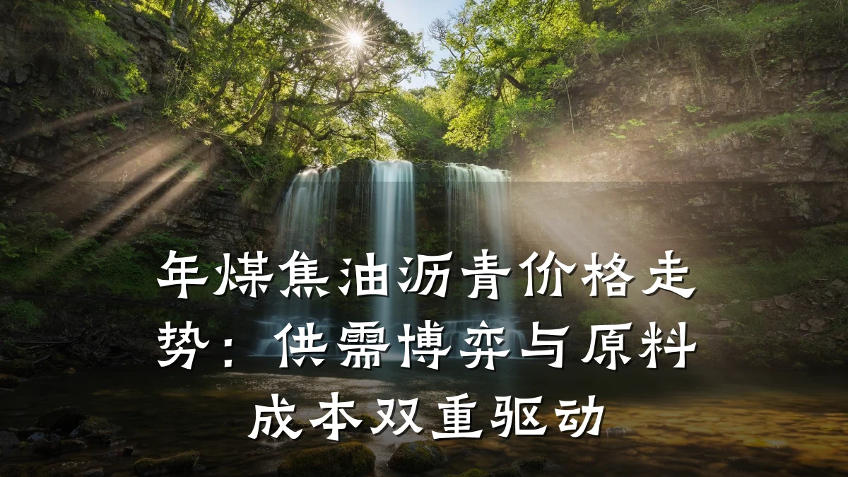 年煤焦油沥青价格走势:供需博弈与原料成本双重驱动