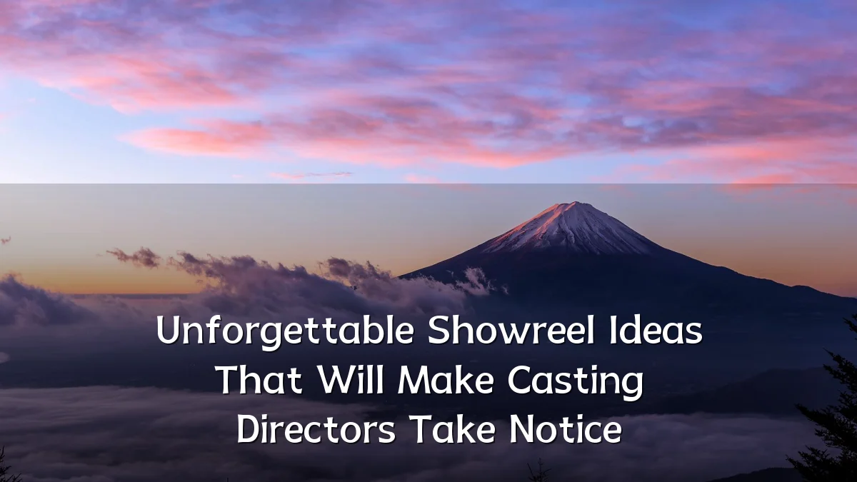 Unforgettable Showreel Ideas That Will Make Casting Directors Take Notice