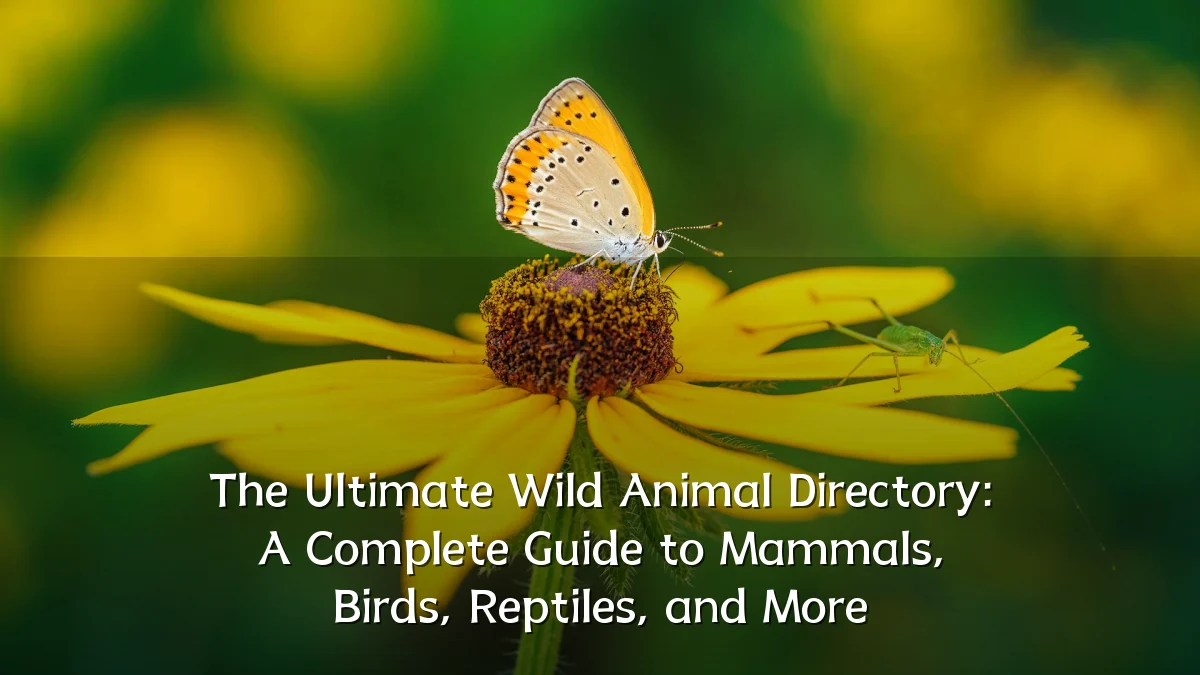 The Ultimate Wild Animal Directory: A Complete Guide to Mammals, Birds, Reptiles, and More