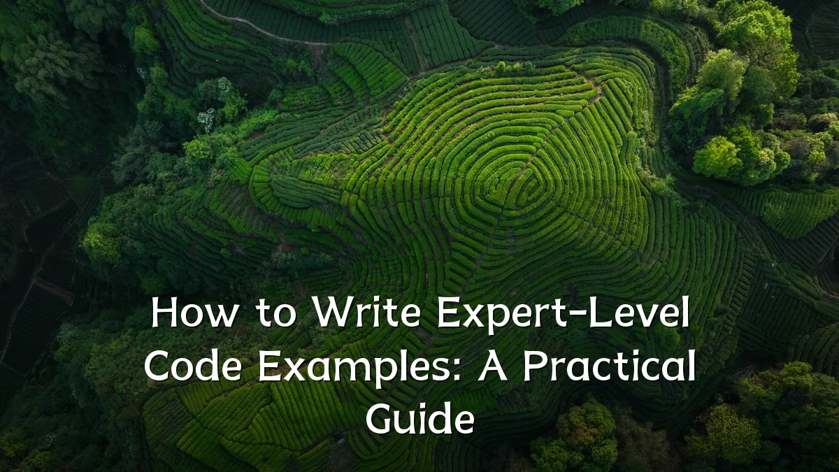How to Write Expert-Level Code Examples: A Practical Guide
